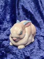 Vintage Kay Finch California Art Pottery Springtime Baby Bunny Figurine Adorable