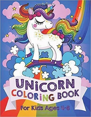 Unicorn Coloring Activity Book 2 Sets 96 Pages Gift Kids ...