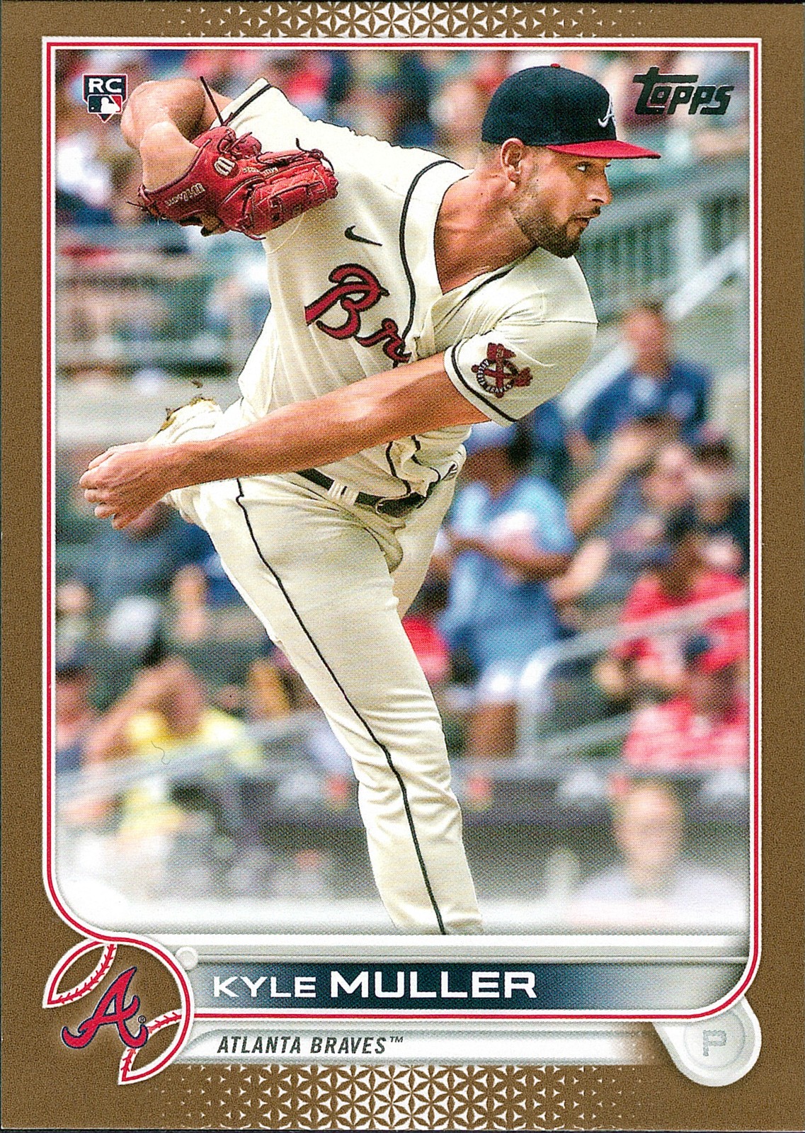 2022 Topps Gold #30 Kyle Muller RC #/2022 Atlanta Braves