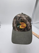 Bass Pro Shops Hat Cap Strap Back Camouflage Patch Embroidered Outdoor Youth