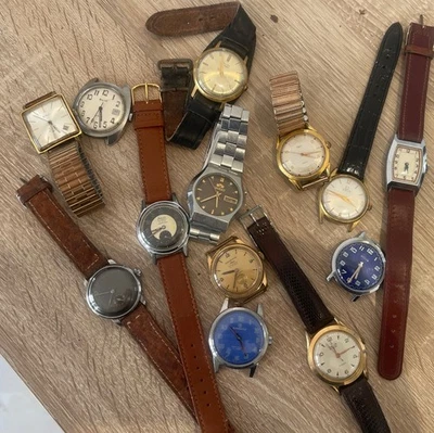 Montre Bracelet Vintage RAY Pour Homme - Style Classique, Mécanique - Ne Tourne Pas