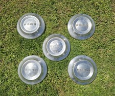 Set Of 5 1952-1954 Ford Customline Mainline Hubcaps Dog Dish Hub Caps F100 4