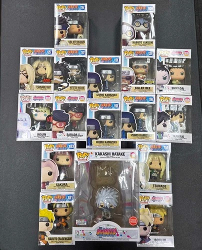 Funko Pop Naruto Boruto Lot Kakashi Deluxe Tsunade Sakura Kabuto + More