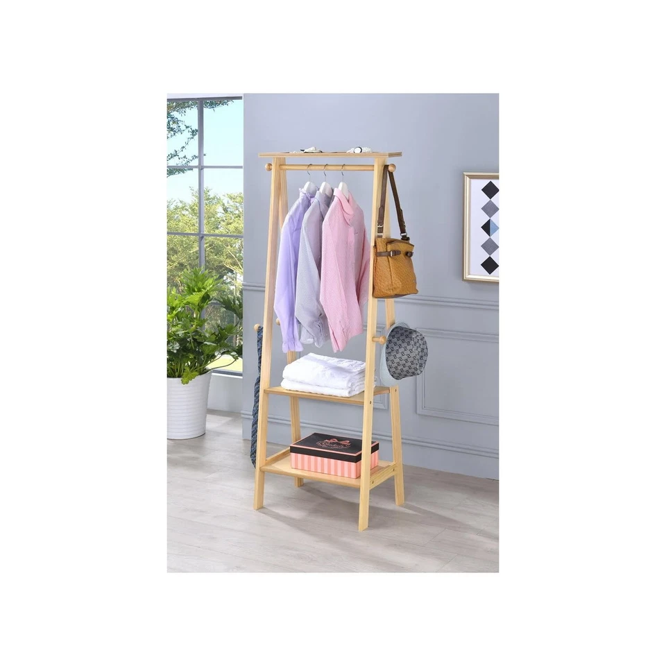 Perchero International TH-1001NA, natural Foto 2 de 2