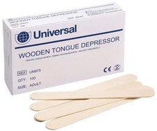 WOODEN TONGUE DEPRESSORS SPATULAS WAX APPLICATOR STICKS TATTOO BEAUTY SALON