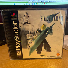 Final Fantasy VII PS1 3-Disc Complete Case Manual 1997 with misprint on the back