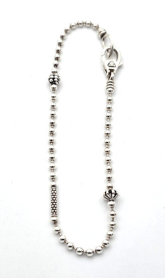 LAGOS Caviar Icon Sterling Silver Beaded Bracelet -- Size M (7.5'' long)