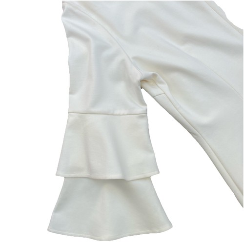 Abito donna J McLaughlin avorio panna grande manica 3/4 elasticizzato foderato tubino - Foto 16 di 16