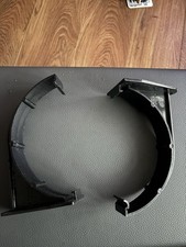 Gutter Brackets 6”-150mm Half Round Black BS4576 Qty 2