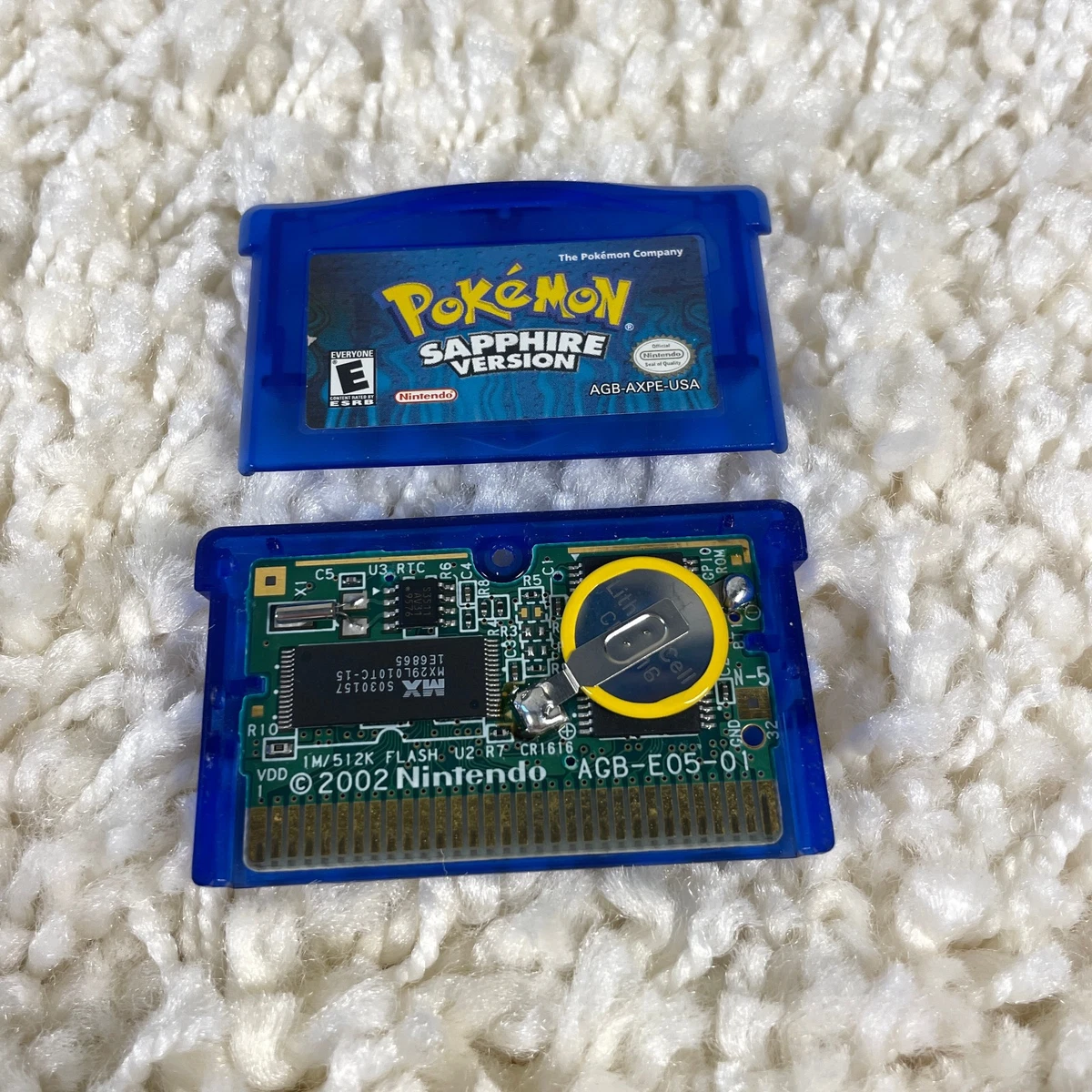 Pokemon Saphir Game boy Advance GBA Gameboy SP AUTHENTIQUE