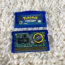 Pokemon: Sapphire (Nintendo Game Boy Advance, 2003) GBA Authentic New Battery
