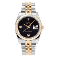 Rolex Datejust 36 116233 2BR Black/6・9 Arabic Diamond Dial