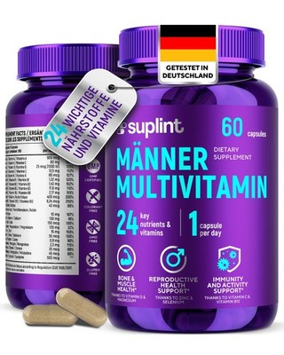 Multivitamin für Männer - 60 Kapseln 60 Tage - Vitamin Komplex 60 