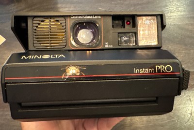 Minolta Instant PRO Camera w/ Box Close-Up Lens – Polaroid Spectra Film 