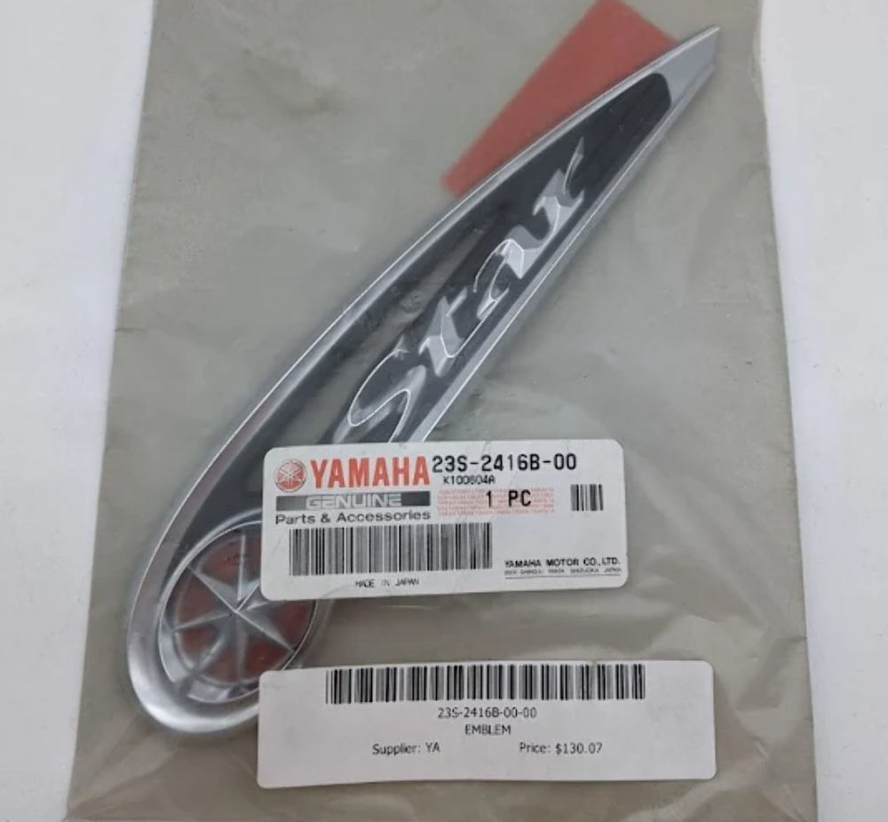 サウス 2008-2009 Yamaha V-Star 1100 OEM Emblem 23S-2416B-00 | eBay