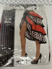Day of the Dead Tie-On Bustle Costume Sugar Skull Adult Fiesta Halloween NEW