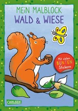 Mein Malblock: Wald und Wiese | Mit vielen bu...