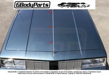 1981-88 Cutlass Supreme Salon 442 Ho Center Hood Trim Anodized Gm Part22506829