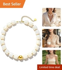 Lightweight Adjustable Chunky Resin Necklace - Timeless Gift for All Occasions