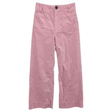 Maeve Colette Corduroy Wide Leg Pants Womens Pink Cotton Modal Stretch Size 25