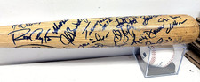 Will Clark Matt Williams Dusty Baker 1992 SF Giants Team Signed Bat 17 Autos
