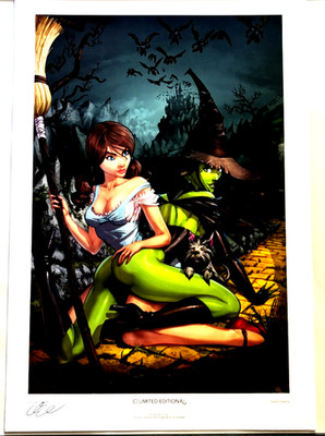 WICKED WITCH CHRIS EHNOT EXCLUSIVE LIMITED EDITION SIGNED ART PRINT NM+