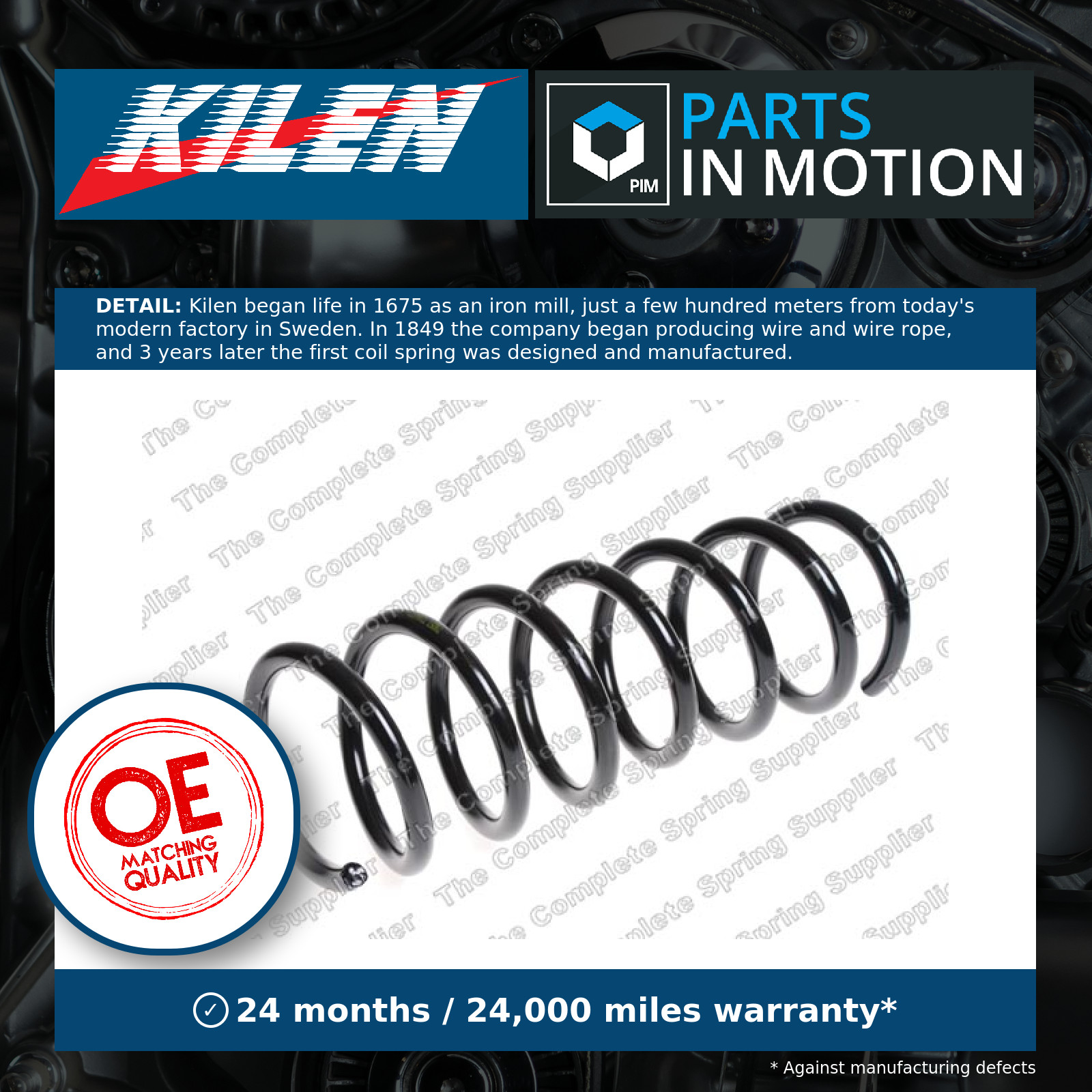 Suspension Coil Spring Rear Durable High Strength Fits Volvo XC70 KILEN 66038 - Image 6