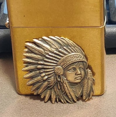 1 piece Brass Native American Children's Avatar sticker Lighter DIY Accessory