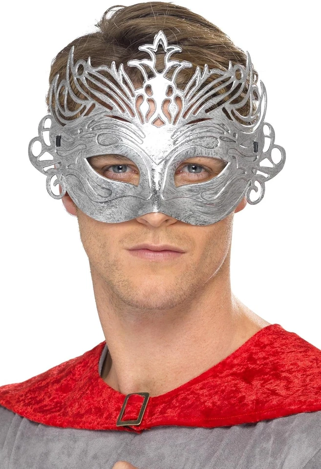 Smiffys Colombina Silver Mask, Silver - Bild 2 von 4