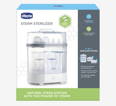 Chicco Baby Bottle Steam Sterilizer 3 in 1 Modular System