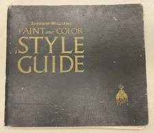 RARE! Sherwin Williams Paint & Color Style Guide 1942 Vintage Book Lg