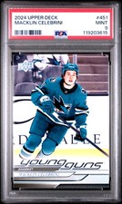 Macklin Celebrini 2024 Upper Deck #451 PSA 9