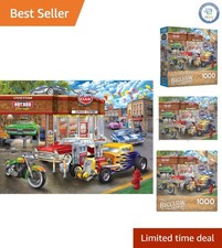 Chris Bigelow Hot Rod Garage 1000 Piece Jigsaw Puzzle for Adults - Retro Cars