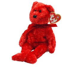 TY Beanie Buddy - SIZZLE the Bear 13.5 inch - MWMT's