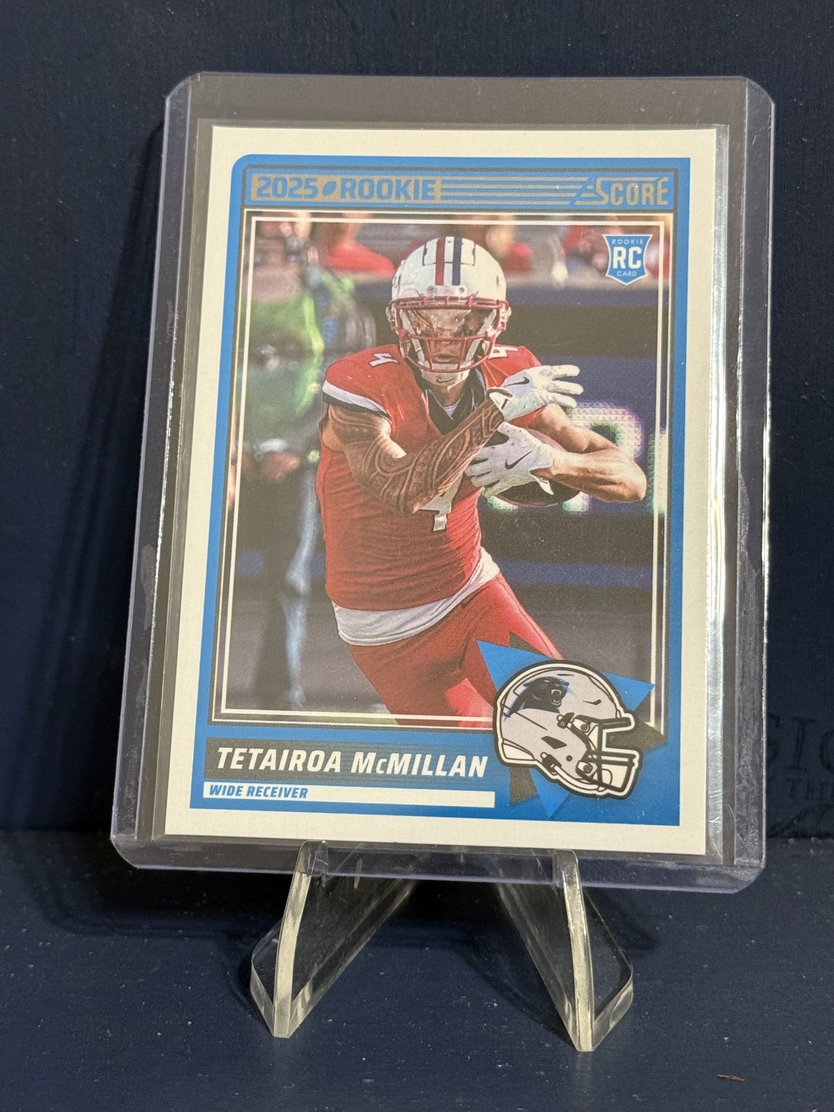 2025 Panini Score- Tetairoa McMillan #17 Rookie Carolina Panthers (RC)