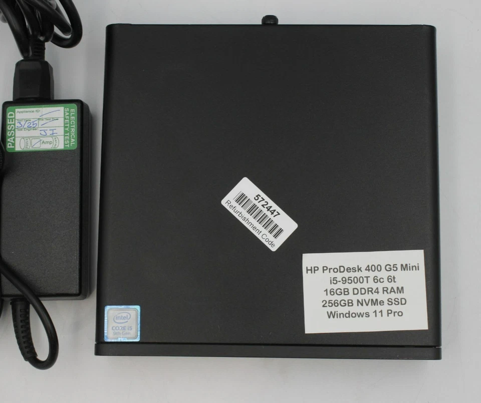 HP ProDesk 400 G5 Mini i5-9500T 16GB RAM 256GB NVMe Windows 11 Pro - Image 2 of 4