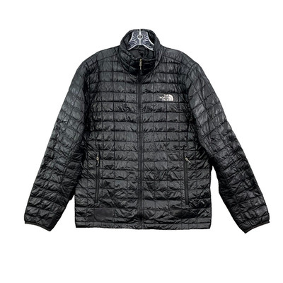 The North Face ThermoBall Jacket Mens Medium Black Nylon Hiking Outdoor Camping