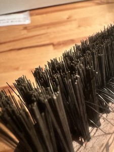 Vintage #36 Wire Brush Wood Handle Thick Bristles Wyoming Ranch