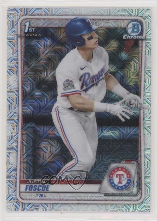 2020 Bowman Draft Chrome Mojo Refractor Justin Foscue #BD-124 07ca