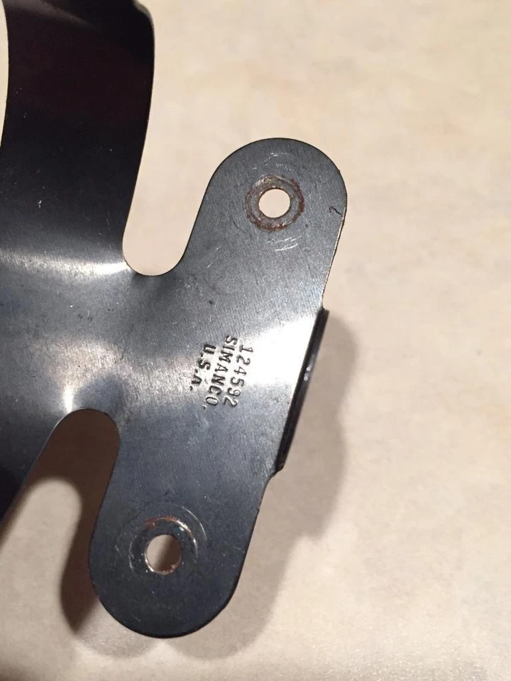 Genuine Vintage Singer Sewing Machine Case/Cabinet Oval Oil Can Holder w/ Screws - Image 2 of 2