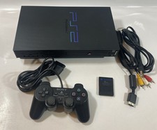 Sony PlayStation 2 Console PS2 Fat Model SCPH-50001 with Memory Card Tested