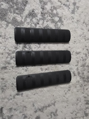 #ad Troy Industries Polymer Picatinny Battle Rail Covers 6.2quot; Black 3 Pack $25.00