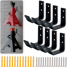 8 Packs Jack Stands Wall Mount Organizer, Heavy Duty Stainless Steel Holder Hook