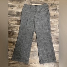 Nine West Women’s Heather Gray High-Waist Wide-Leg Dress Pants Size 12