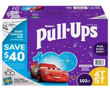 Huggies Pull-Ups Training Pants for Boys, 4T-5T 38-50 Pounds 102 Count 
