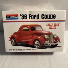 Monogram 36 Ford Coupe 124 Scale Model 7554-0102 Early Iron Series Sealed Monogram 36 Ford Coupe 124 Scale Model 7554-0102 Early Iron Series Sealed