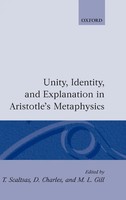 Scaltas | Unity, Identity And Explanation In Aristotle's Metaphysics | Buch