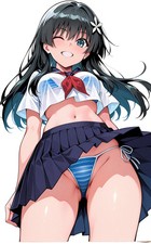 Saten Ruiko Anime Character Vinyl Car Decal Sticker 7" Weatherproof