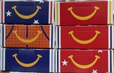 Complete, Unopened 2026 McDonald s All-American Game Happy Meal Crocs Set.