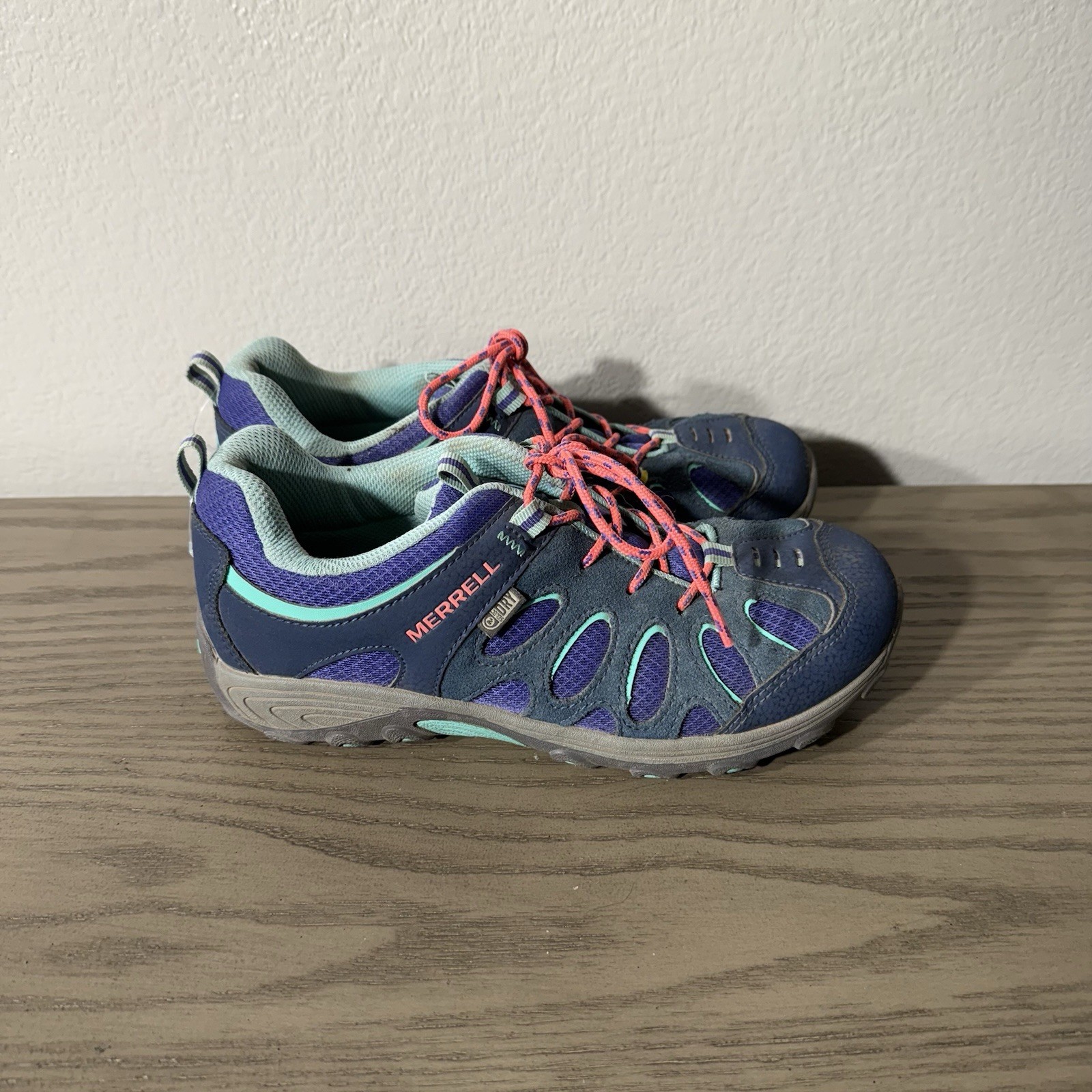 Scarpe da trekking basse Merrell Chameleon impermeabili donna blu viola taglia 5 M